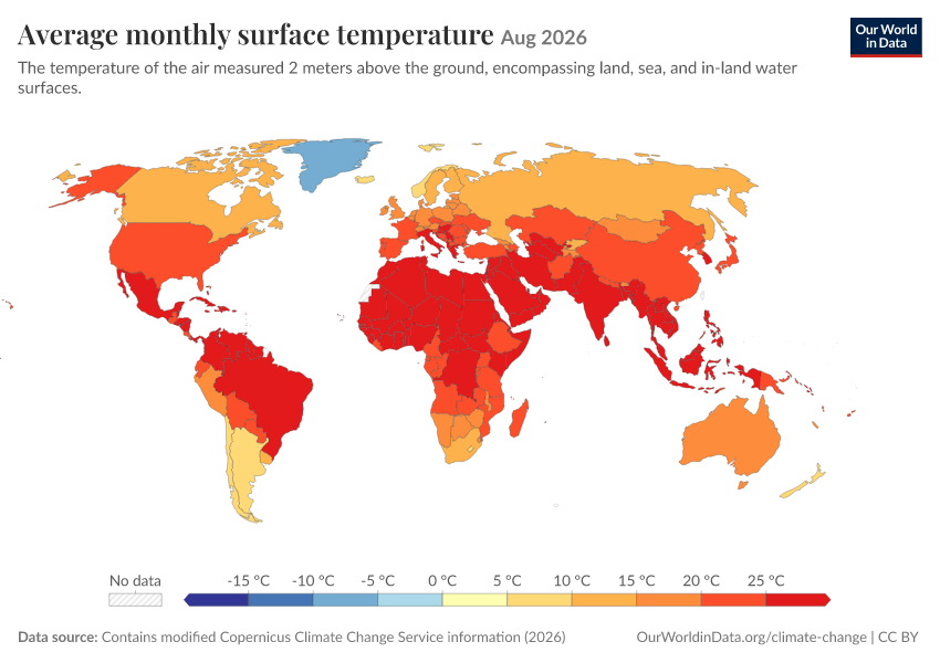 A thumbnail of the "Average monthly surface temperature" chart