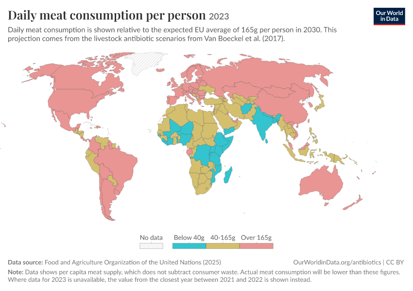 A thumbnail of the "Daily meat consumption per person" chart