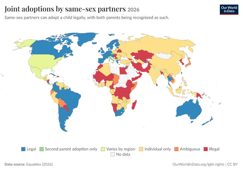 A thumbnail of the "Joint adoptions by same-sex partners" chart