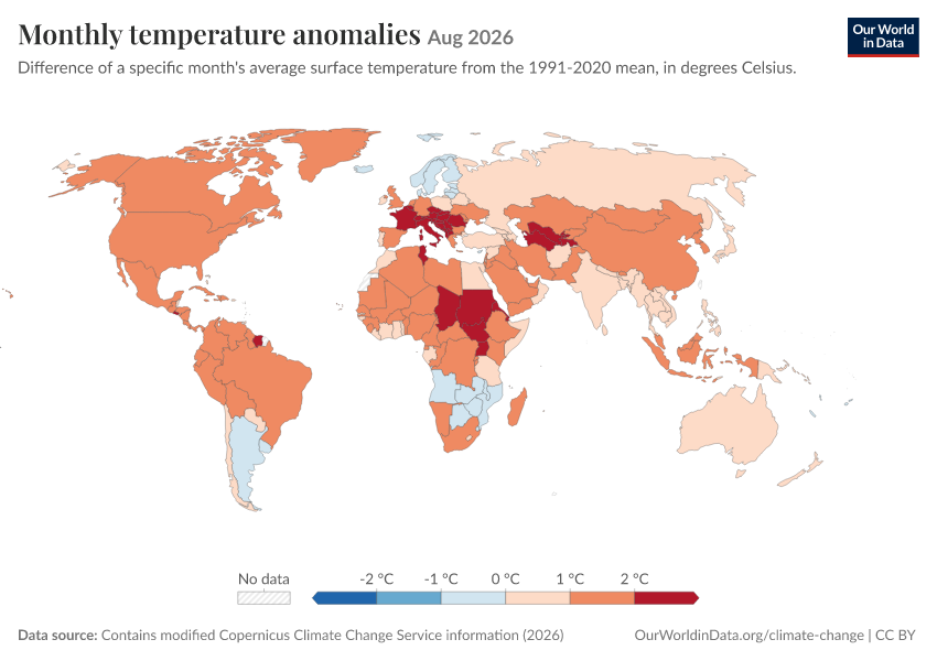 A thumbnail of the "Monthly temperature anomalies" chart